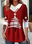 Casual Christmas Long Sleeve T-shirt