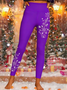 Vintage Holiday 3D Printing Long Leggings