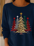 Women Christmas Tree Long Sleeve Comfy Casual Printing Sweater