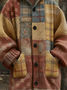 Women Wool/Knitting Geometric Long Sleeve Comfy Vintage Cardigan