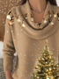 Women Christmas Long Sleeve Comfy Casual Printing Sweater