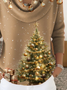Women Christmas Long Sleeve Comfy Casual Printing Sweater