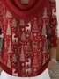 Women Christmas Long Sleeve Comfy Casual Printing Sweater