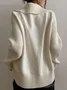 Women Plain Long Sleeve Comfy Casual Cardigan