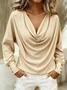 Elegant Plain Long Sleeve T-shirt