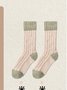 Coral Fleece Mid-calf Socks Autumn And Winter Women's Home Warm Fleece-lined Thick Plush Socks For Floors