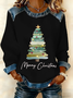 Vintage Crew Neck Christmas Sweatshirt Printing