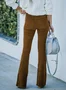 Women Plain Long Pants Elegant Spring/Fall Trousers
