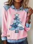 Vintage Shawl Collar Christmas Sweatshirt