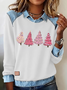 Vintage Shawl Collar Christmas Sweatshirt