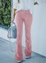 Women Plain Long Pants Elegant Spring/Fall Trousers
