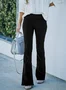 Women Plain Long Pants Elegant Spring/Fall Trousers