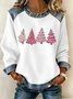 Vintage Crew Neck Christmas Sweatshirt Printing