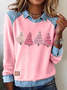 Vintage Shawl Collar Christmas Sweatshirt
