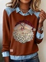 Vintage Shawl Collar Santa Claus Sweatshirt