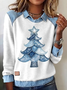 Vintage Shawl Collar Christmas Sweatshirt
