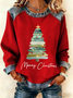 Vintage Crew Neck Christmas Sweatshirt Printing