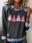 Vintage Shawl Collar Christmas Sweatshirt
