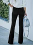 Women Plain Long Pants Elegant Spring/Fall Trousers