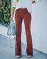 Women Plain Long Pants Elegant Spring/Fall Trousers