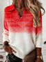 Women Gradient Pattern Long Sleeve Comfy Casual Sweater