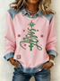 Vintage Shawl Collar Christmas Sweatshirt