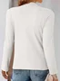 Elegant Plain Long Sleeve T-shirt
