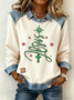 Vintage Shawl Collar Christmas Sweatshirt