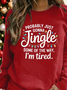 Casual Christmas Crew Neck Long Sleeve T-shirt