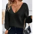 Women Plain Long Sleeve Comfy Elegant Sweater