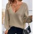 Women Plain Long Sleeve Comfy Elegant Sweater