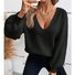 Women Plain Long Sleeve Comfy Elegant Sweater