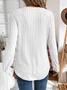 Plain Crew Neck Jersey Casual Knit Top