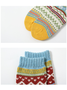 Chunky Knit Thick Warm Mid-calf Socks With Ethnic Retro Geometric Pattern