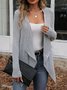 Women Plain Long Sleeve Comfy Casual Cardigan