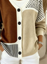 Women Abstract Long Sleeve Comfy Casual Cardigan
