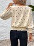 Women Plain Extra-long Sleeve Comfy Elegant Cardigan