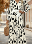 Women Geometric V Neck Long Sleeve Elegant Spring/Fall Jumpsuit