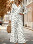 Women Striped V Neck Long Sleeve Elegant Spring/Fall Jumpsuit