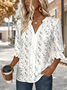 V Neck Half Sleeve Floral Regular Regular Fit Shirt For Women