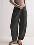 Women Plain Long Pants Casual Spring/Fall Trousers