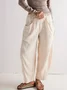 Women Plain Long Pants Casual Spring/Fall Trousers