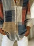 Shirt Collar Regular Sleeve Long Sleeve Abstract Buckle Regular Loose Button Up Shirt Shirt For Women