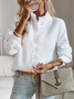 Long Sleeve Striped Regular Loose Shirt For Women