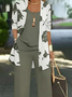Women Floral Two-Piece Set Daily Long Sleeve Casual Spring/Fall Multi-Piece Set Matching Set