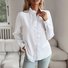 Long Sleeve Striped Regular Loose Shirt For Women