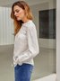 Cotton Stand Collar Boho Buttoned Blouse