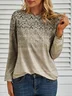 Printed Long Sleeve Casual T-Shirt