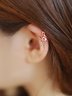 Ethnic Wing-Shaped Diamond Ear Clips