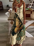 Women's Holiday Weekend Casual Butterfly Printed V neck Sleeveless Casual Maxi Dresses 2022